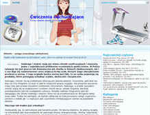 Tablet Screenshot of cwiczenianaodchudzanie.pl